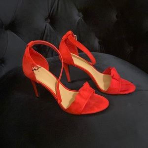Red Suede Heels